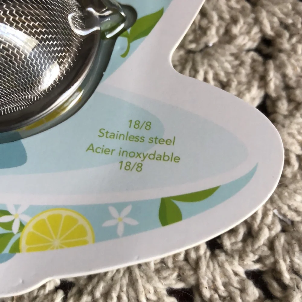 Joie Yellow Lemon-Themed Stainless Steel Tea Infuser Set - 2 Pc